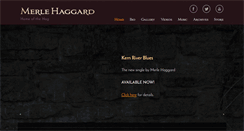 Desktop Screenshot of merlehaggard.com